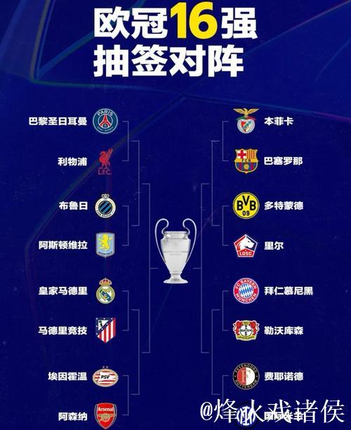 欧冠夺冠概率更新：阿森纳22.6%领跑，拜仁第二